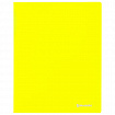 Папка 40 вкладышей BRAUBERG "Neon", 25 мм, неоновая желтая, 700 мкм, 227453