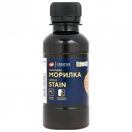 Морилка акриловая "Декола", флакон 120 мл, грецкий орех, Невская Палитра, 25733440