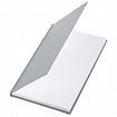 Блокнот А5 134х206 мм, 80 л., твёрдый, клетка, BRAUBERG "Minimal", серый, 116437