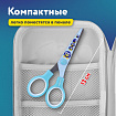 Ножницы 130 мм с цветной печатью "Пингвины", голубые, закругленные, BRAUBERG KIDS, 232271