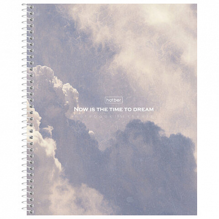 Тетрадь А5 96л. HATBER спираль, клетка, матовая ламинация, Dream (микс в спайке), 093, 96Т5лВ1сп