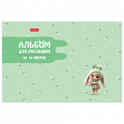 Альбом д/рис. А4 16л., скоба, рельефный картон, HATBER, 205х290мм, Berri-ФрутоНяшки(5, 16А4тВ
