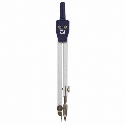 Циркуль BRAUBERG "Architect", 135 мм, подстраиваемая игла, чехол, 210315