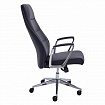 Кресло BRABIX PREMIUM "Adept EX-752", синхромеханизм, алюминий, экокожа, черное, 532930