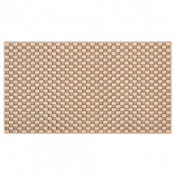 Коврик для ванны противоскользящий 66х36 см, "Мозаика", бежевый, ТПЭ, присоски, PRIMILA (ПРИМИЛА), 700387