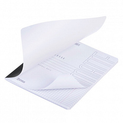 Тетрадь А5 48 л., HATBER, скоба, клетка, Soft-touch ламинация, SoloMatte "Черный бархат", 092723, 48Т5лВ1