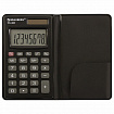 Калькулятор карманный BRAUBERG PK-408-BK (97x56 мм), 8 разрядов, двойное питание, ЧЕРНЫЙ, 250517