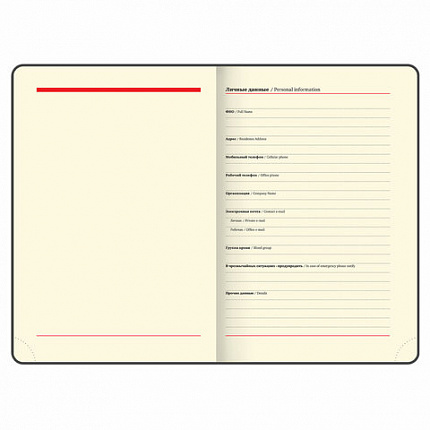 Ежедневник недатированный А5 (138х213 мм), BRAUBERG VISTA, под кожу, гибкий, 136 л., "Edvard Munch", 111984