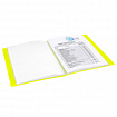 Папка 40 вкладышей BRAUBERG "Neon", 25 мм, неоновая желтая, 700 мкм, 227453
