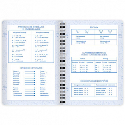 Дневник для музыкальной школы 48 листов, гребень, пластиковая обложка, картон, BRAUBERG, "МИКС", 107519