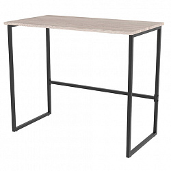 Стол BRABIX "SMART CD-020", 900х500х770 мм, ЛОФТ, металл/ЛДСП ясень шимо светлый, каркас черный, 641949