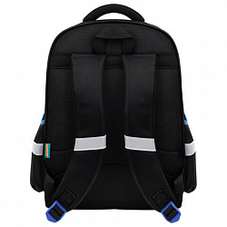 Рюкзак SNOOBAG (СНУБЭГ) FLOSSY, 2 отделения, 3 кармана, "Гонки", объемный дизайн, 40х28х18 см, 274442