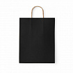 Крафт-пакет бумажный "Black" 26х15х35 см, с кручеными ручками, плотность 80 г/м2, моноцвет, 112429