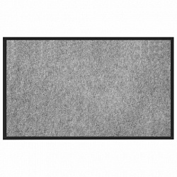 Коврик придверный 90х150 см, СЕРЫЙ, влаго-грязезащитный, 300 г/м2, мелкий рубчик, PRIMILA (ПРИМИЛА) STANDARD, 701021