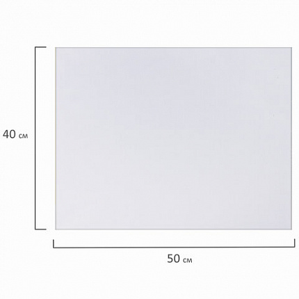 Холст на картоне BRAUBERG ART CLASSIC, 40*50см, грунтованный, 100% хлопок, мелкое зерно, 190622