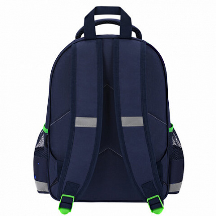 Рюкзак ПИФАГОР SCHOOL, 1 отделение, 3 кармана, "Футбольный матч", 38x28х14 см, 273171