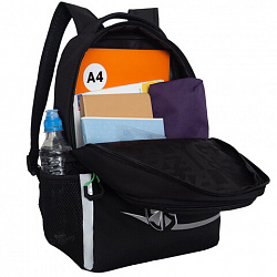 Рюкзак GRIZZLY школьный, жёсткая спинка, 2 отделения, для мальчиков, "RACING SPEED", 38х29х16 см, RB-551-4/1