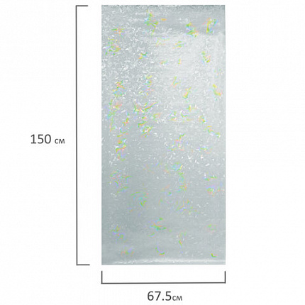 Пленка на окно самоклеящаяся статическая БЕЗ КЛЕЯ, солнцезащитная, 67,5х150 см, "Витраж", DASWERK (ДАСВЕРК), 607969
