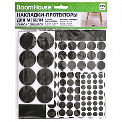 Накладки-протекторы для мебели самоклеящиеся, НАБОР 125 предметов, BOOMHOUSE (БУМХАУС), 701833