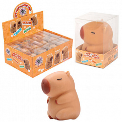 Игрушка-антистресс "КАПИБАРА", 10 см, дисплей, JOLLY JOT (ДЖОЛЛИ ДЖОТ), 665792