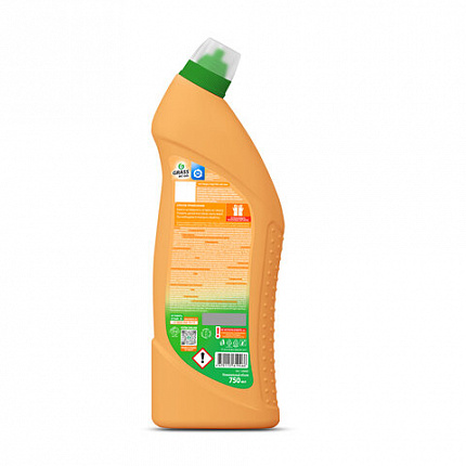 Средство для уборки сантехники и туалета дезинфицирующее 750 мл GRASS DOS-GEL "Сила цитрусов", 125678