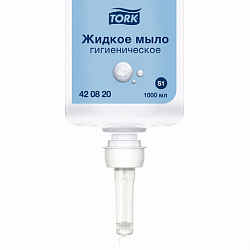 Картридж с жидким мылом одноразовый Tellus/TORK (Система S1) Advanced, 1 л, гигиенический эффект, 420821, 420820,420821