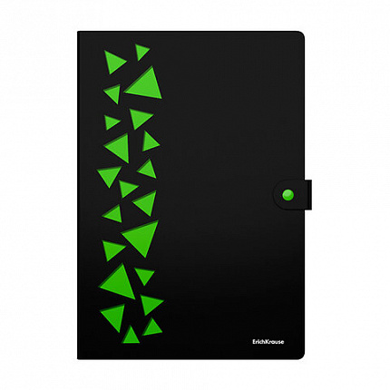 Папка-органайзер на кнопке 4 отделения, ERICH KRAUSE "Matt Accent", 600 мкм, до 150 л, А4, ассорти, 61210