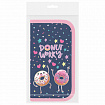 Пенал ПИФАГОР, 2 отделения, ламинированный картон, 19х11 см, "Comic donuts", 273482