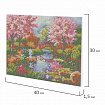 Картина стразами (алмазная мозаика) 30х40 см, ОСТРОВ СОКРОВИЩ "Японский сад", на подрамнике, 662424