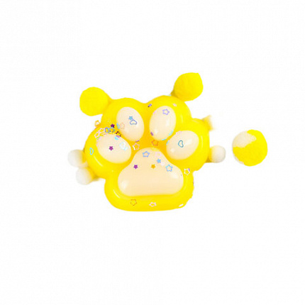 Игрушка-антистресс "ДВУХЦВЕТНАЯ КОШАЧЬЯ ЛАПКА С ПОМПОНАМИ", 7х6 см, ассорти 4 вида, дисплей, JOLLY JOT (ДЖОЛЛИ ДЖОТ), 665768