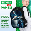 Ранец BRAUBERG KIDS START, 1 отделение, 2 кармана, "Герой в космосе", СВЕТЯЩИЙСЯ, 35х26х13 см, 274408
