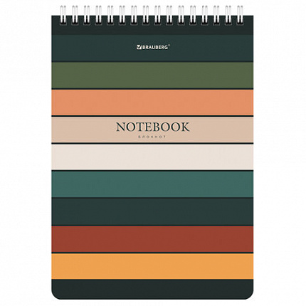 Блокнот А5 (146х206 мм), 60 л., гребень, картон, клетка, BRAUBERG, "Classic", 114359