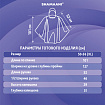 Дождевик-пончо синий полиэтиленовый, универсальный размер, SHAMAANI (ШАМААНИ), 610940