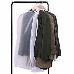 Чехол-кофр объёмный для хранения одежды на молнии, 60х30х90 см, цвет белый, SHAMAANI (ШАМААНИ), 609596