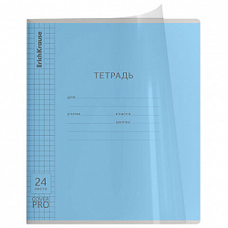 Тетрадь обложка пластик, 24л. клетка, ErichKrause КЛАССИКА, CoverPrо fizzy (микс в сп, 56374