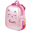 Ранец BRAUBERG SHINY, 2 отделения, с брелоком, "Счастливый кот", 38х28х14 см, 270697