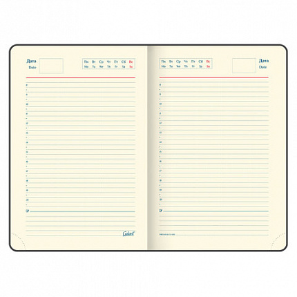 Ежедневник недатированный А5 (148х218 мм) GALANT "Magnetic", кожзам, магнитный клапан, 160 л., черный, 126272