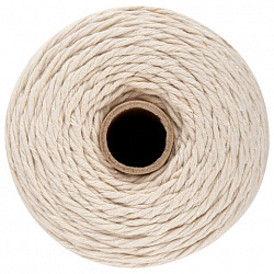 Шпагат хлопковый для прошивки документов, вязания, макраме, длина 500 м, диаметр 1,5 мм, BRAUBERG, 700362