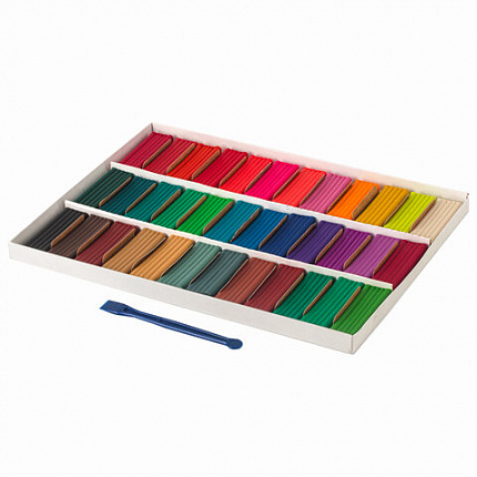 Пластилин классический ЮНЛАНДИЯ "ЮНЫЙ ВОЛШЕБНИК", 36 цветов, 720 г, со стеком, ВЫСШЕЕ КАЧЕСТВО, 105904