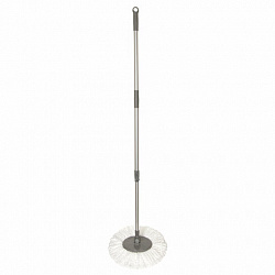 Швабра для наборов для уборки с круглой насадкой из микрофибры, черенок 130 см, LAIMA, 606745