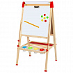 Мольберт растущий 3 в 1 для мела/магнитно-маркерный 50х50 см, бумага для рисования, BRAUBERG KIDS, 238150