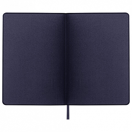 Ежедневник недатированный А5 (138х213 мм) BRAUBERG "Stylish", кожзам, гибкий, 160 л., темно-синий, 126223