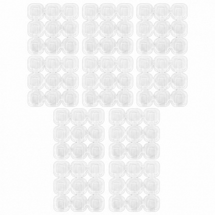 Крючки самоклеящиеся для гирлянд и проводов 1,5х1,5 см, КОМПЛЕКТ 90 шт., LAIMA Home, 608797