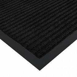Коврик ДОРОЖКА 1,2х10 м, ЧЕРНЫЙ, влаго-грязезащита, 430 г/м2, ребристая, LAIMA EXPERT, 701045
