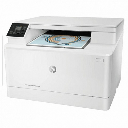 МФУ лазерное ЦВЕТНОЕ HP Color LaserJet M182n "3 в 1", А4, 16 стр./мин, 30000 стр./месяц, сетевая карта, 7KW54A