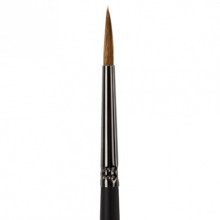 Кисть художественная проф. BRAUBERG ART CLASSIC, колонок, круглая, № 3, длинная ручка, 200924