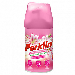 Сменный баллон 250мл PERKLIN "Нежная лилия", для автоматических освежителей, универсальный, 609800