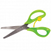 Ножницы ПИФАГОР, 130 мм, с усилителем, линейкой, зеленые, в картонной упаковке с европодвесом, 236857