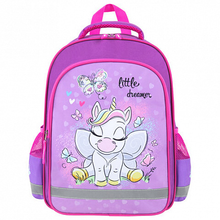 Рюкзак ПИФАГОР SCHOOL, 1 отделение, 3 кармана, "Sweet dreamer", 38x28х14 см, 271401