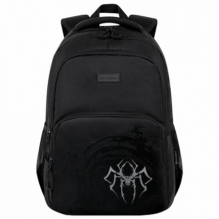Рюкзак BRAUBERG CONCEPT универсальный, 2 отделения, светоотражающий принт, "Gray Spider", 45х30х18 см, 273847